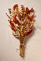 Preserved Salal, Phalaris + Flax Pod Bouquet