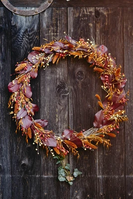 Preserved Oat + Flax Wreath