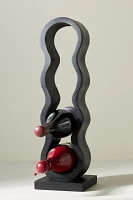 Wavy Wood Wine Rack