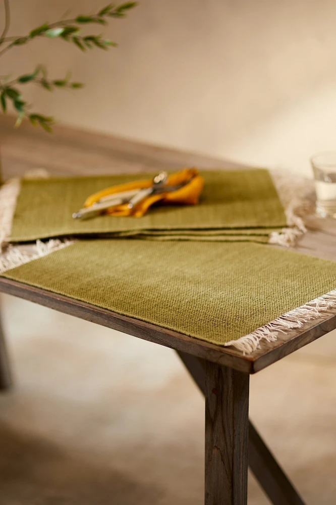 Fringed Cotton Placemats