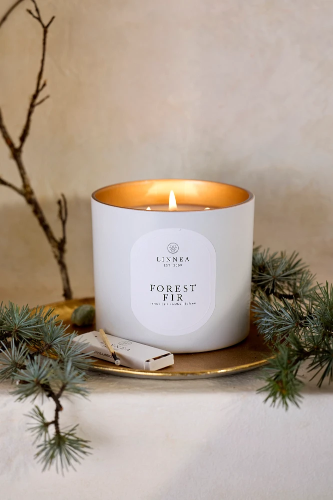 Linnea Large Candle, Forest Fir