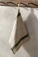 Lithuanian Linen Dish Towel, Green Stripe