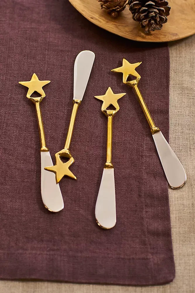 Starry Butter Knives, Set of 4