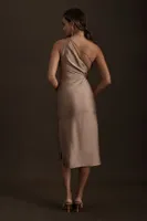 BHLDN by Carly Cushnie Adella One-Shoulder Cutout Sheath Midi Dress