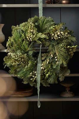 Fresh Noble Fir + Boxwood Wreath