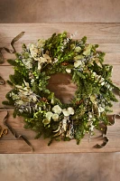 Preserved Fir, Boxwood + Eucalyptus Wreath