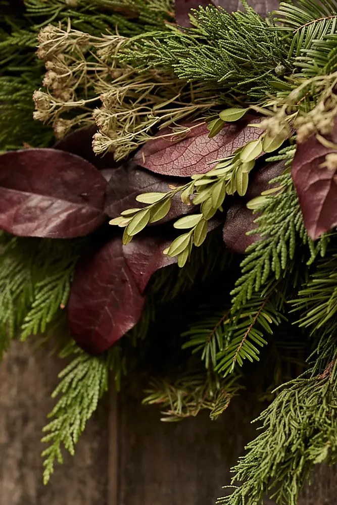 Fresh Juniper, Mountain Mint + Cedar Wreath