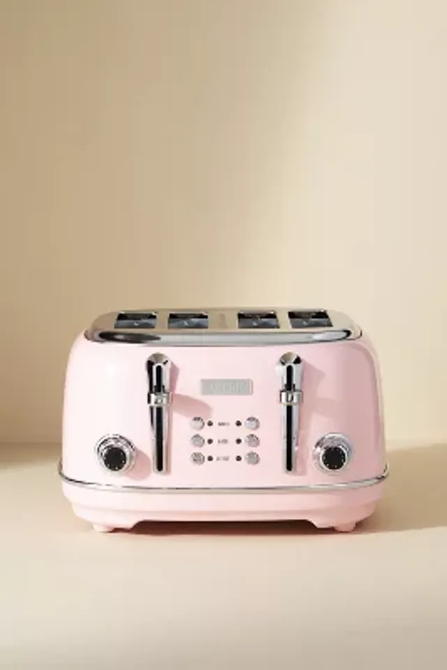 Haden Heritage English Rose Pink 4-Slice Toaster