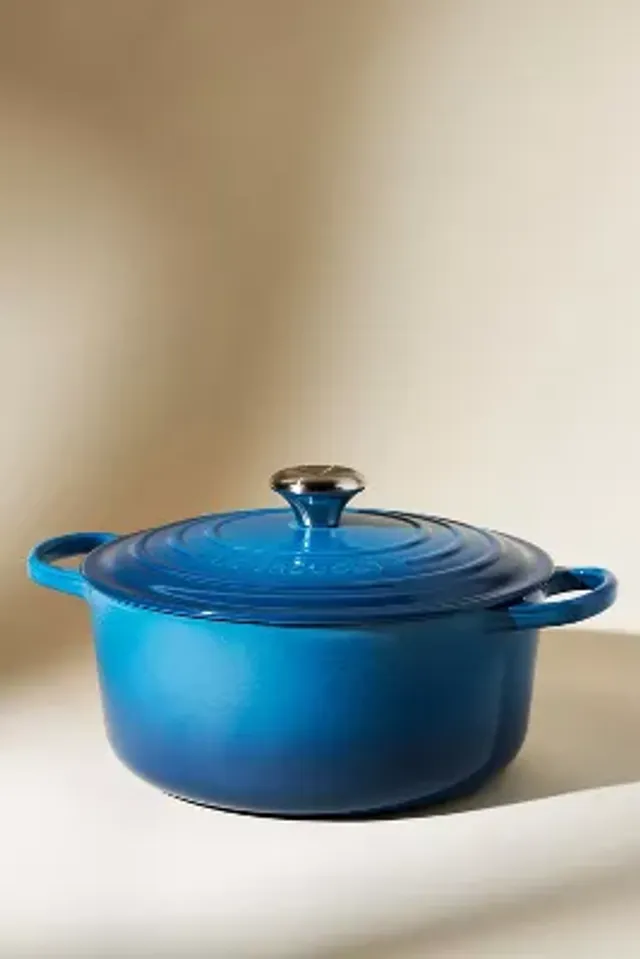 Marseille Blue 6.75 quart Oval Dutch Oven Signature