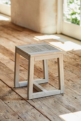 Knoll Slatted Teak Dining Stool