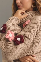 The Susannah 3D Flower Cardigan Sweater