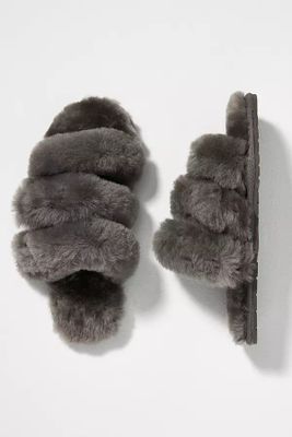 EMU Australia Jacana Adjustable Slippers By Grey