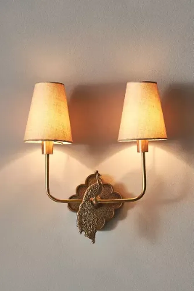 Ida Peacock Double Sconce