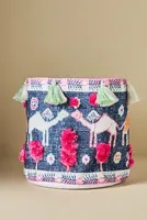 Tasseled Camel Storage Bin