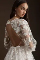 Willowby by Watters Olena Long-Sleeve Lace Wedding Gown