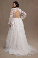 Willowby by Watters Olena Long-Sleeve Lace Wedding Gown