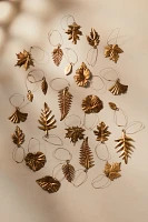 Leafy Brass Ornaments, Set of 24