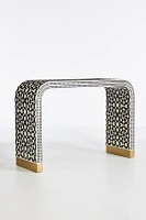 Moroccan Waterfall Inlay Console Table