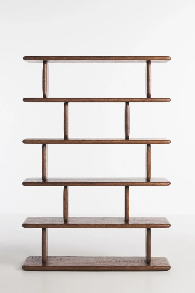 Kalle Sculptural Five-Tier Bookshelf