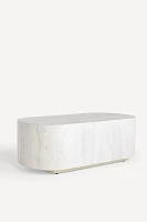 Swirled Drum Reclaimed Oval Coffee Table