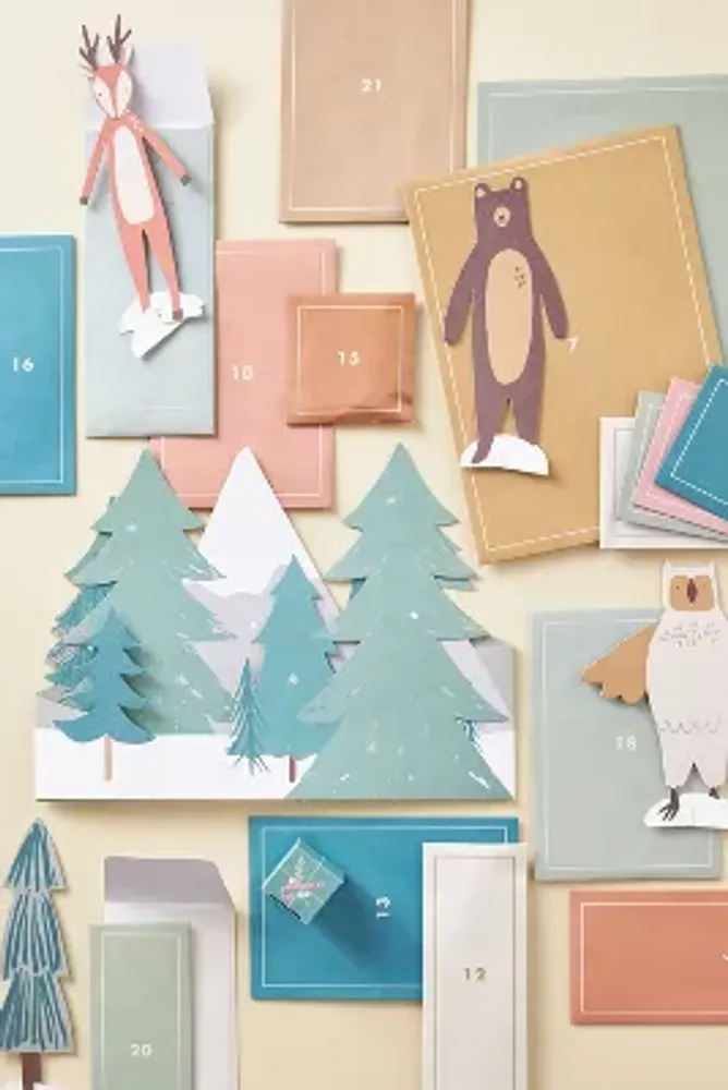 Woodland Paper Play Advent Calendar