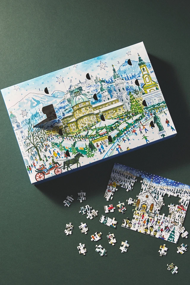 Puzzle 1000 Pezzi Galison – Michael Storrings Christmas In Greenwich Village, 27x20 Pollici