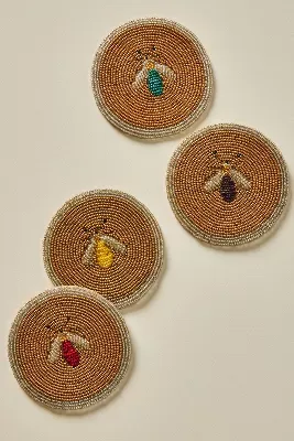 Joanna Buchanan Sparkle Bee Coasters, Set of 4