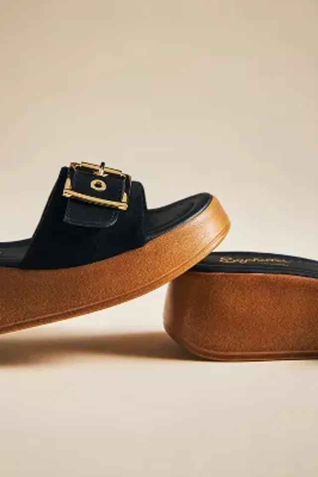 Sand Castle in Black Vanchetta Leather by Seychelles Footwear