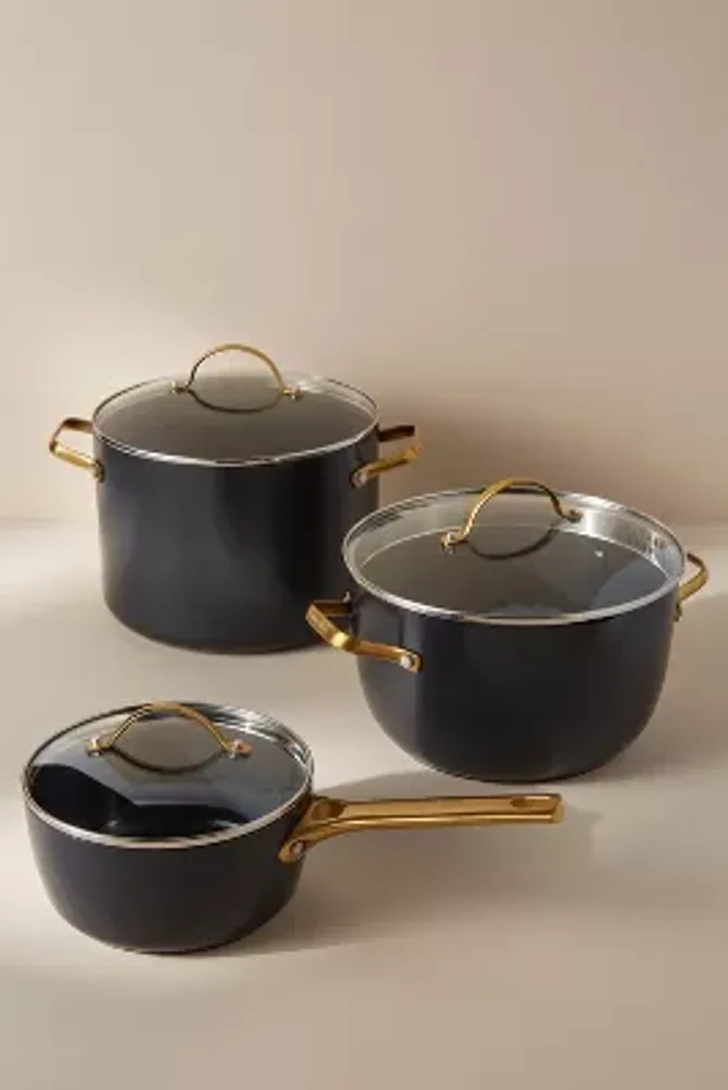Taupe Reserve Ceramic Nonstick 10-Piece Cookware Set