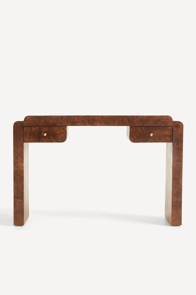 Shura Burl Console Table