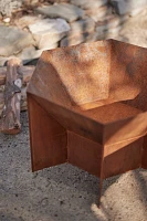 Hexagon Weathering Steel Fire Pit