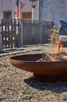 Weathering Steel Round Bowl Fire Pit