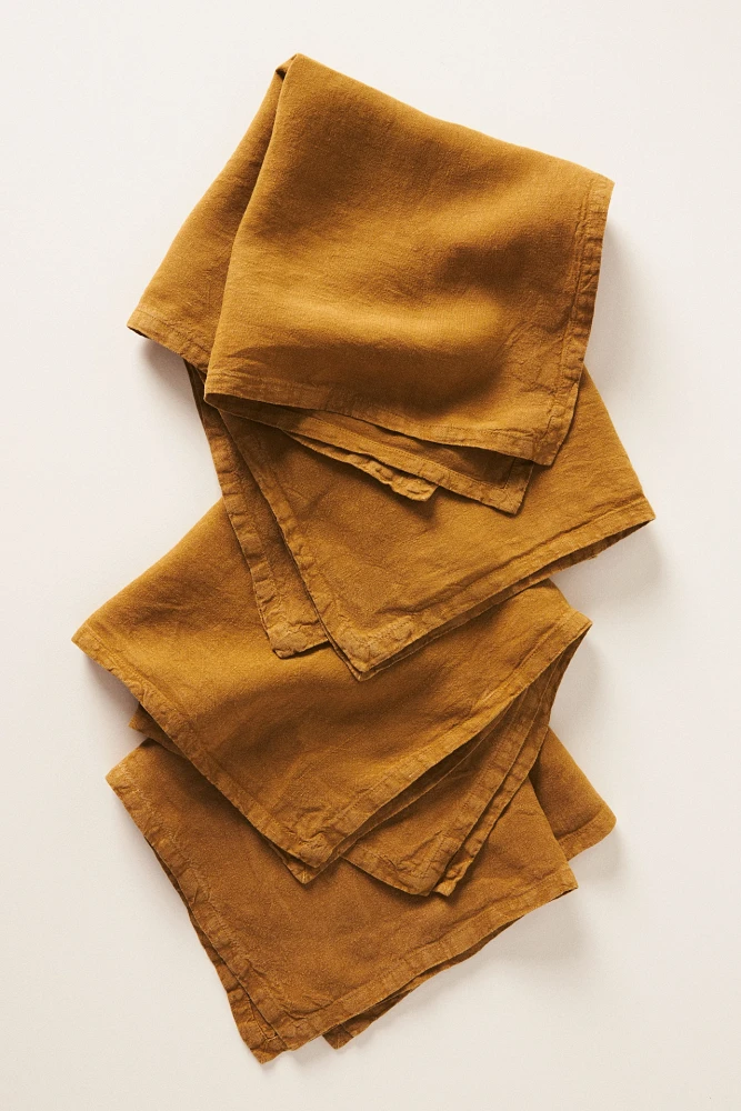 Edison Portuguese Linen Napkins, Set of 4