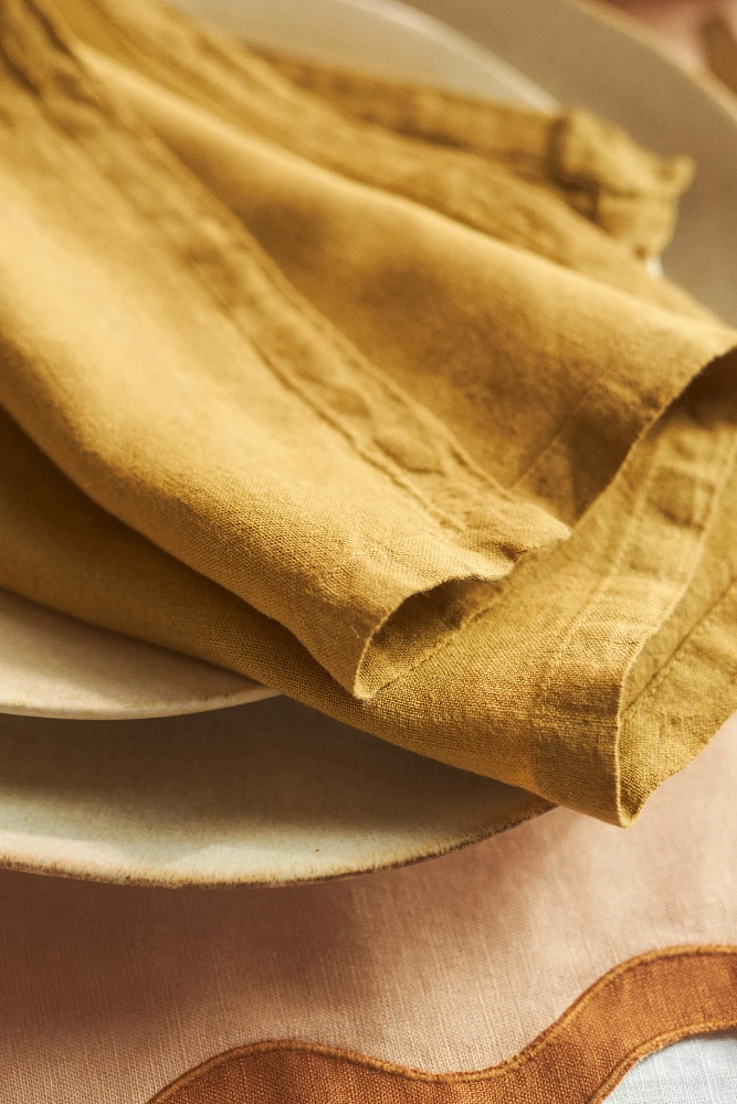 Edison Portuguese Linen Napkins, Set of 4