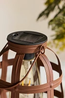 Caged Metal Solar Lantern