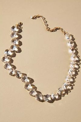 Anthropologie Silver Monogram Chain Necklace