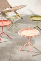 Colorful Iron Side Table with Tray Top