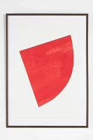 Painted Paper Shapes #8 (Red) Wall Art