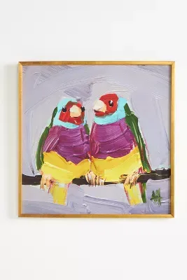 Two Gouldian Finches Wall Art