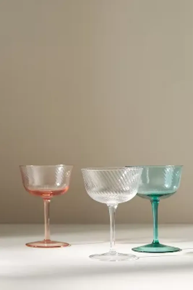 Zaza Lustered Martini Glasses, Set of 4