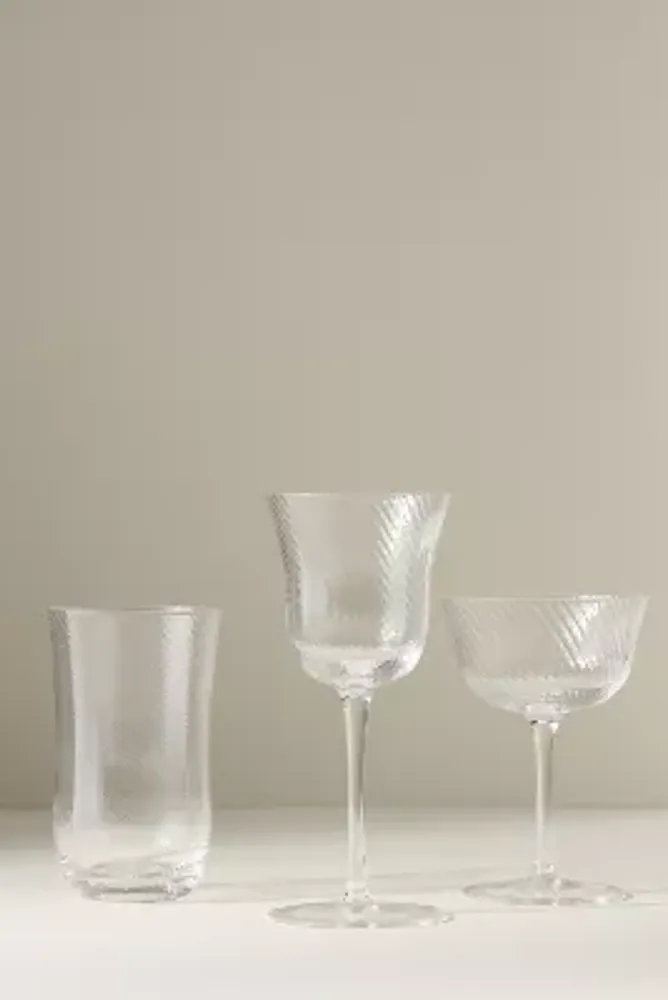 Zaza Lustered Martini Glasses, Set of 4