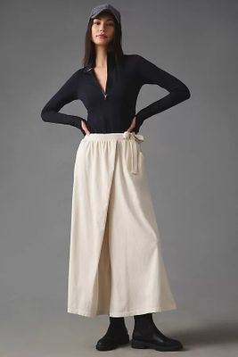Daily Practice by Anthropologie Velour Corduroy Flare Pants