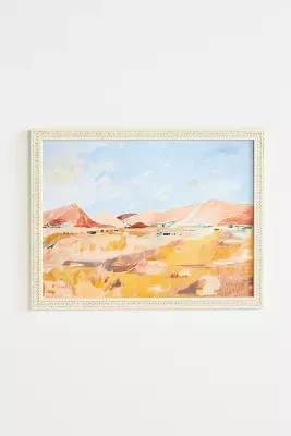 Golden Desert Fields Wall Art