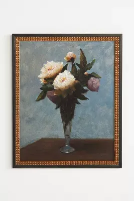 Peonies with Roses Wall Art