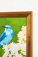 Myra and Bonnie Blue Birds Painting Wall Art