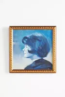 Blue Woman Profile Wall Art
