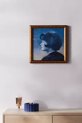Blue Woman Profile Wall Art