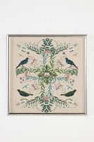 Dimensional Birds and Flowers Wall Art