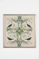 Dimensional Birds and Flowers Wall Art