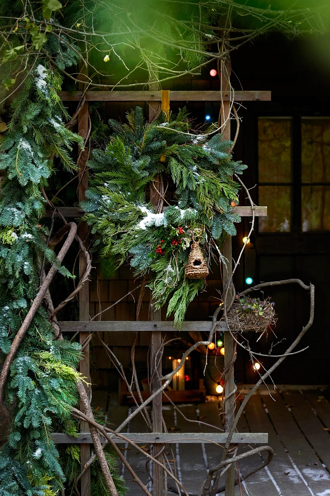 Fresh Noble Fir + Golden Juniper Garland